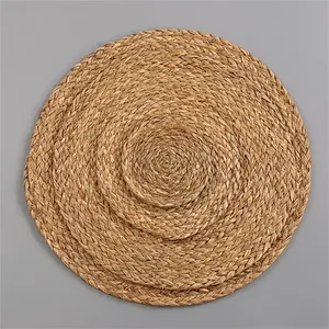 Eco-friendly Natural Seagrass Water Hyacinth <b>Rattan</b> Table Mats & Pads <b>Placemats</b> for Dining Table Home & Wedding Setting - Product Image 4