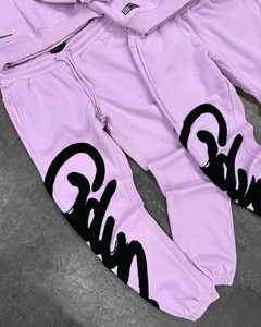 Ropa de hombre de alta calidad 100% algodón GEEDUP sudadera pantalones conjunto Casual pantalones de chándal holgados para hombres y mujeres carta con capucha - Product Image 6