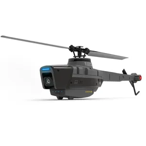 カメラドローン付きRCヘリコプター飛行機C128Wifi 1080P RTFおもちゃミニRCブラックリモートコントロールヘリコプター子供用飛行機
