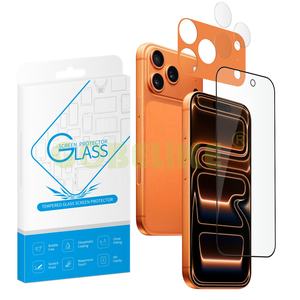 Protector de Pantalla de Vidrio Templado 3D <span class=keywords><strong>HD</strong></span> 11d <span class=keywords><strong>y</strong></span> Protector de Lente de Cámara Anti-Rotura <span class=keywords><strong>y</strong></span> Anti-Estática para iPhone XR 11 12 13 14 15 16 17 - Product Image 1