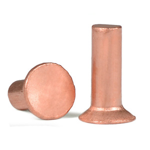 Wanqian Fasteners Solid Copper Countersunk Rivets M2 M2.5 M3 M4 M5 M6 M8 Hammer Action Rivets - Product Image 1