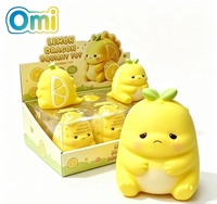 Jouet anti-stress en TPR souple à rebond lent, grand format 16 cm, en forme de citron géant, pour soulager le stress