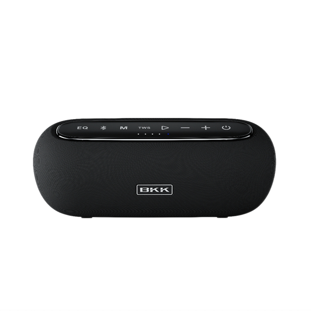 Bkk Small Portable Waterproof Desktop BT Speaker 20W Surround Sound Supports USB & TF Card