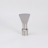 Buses de fontaine réglables en acier inoxydable, durables, à jet en forme d'éventail étroit, 1/2" 3/4" 1" 1.5" 2", type bec de canard