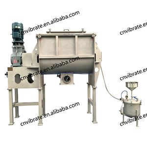 Poudre de détergent hybride alimentaire VBJX pour aliments secs du bétail, mélangeur à ruban et machine à mélanger - Product Image 1