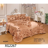 Le fabricant de couvre-lit queen size comprend une couette en polyester et microfibre pour la chambre à coucher.