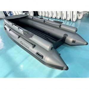 Bote Inflable Reachsea Color Gris Oscuro, Tipo Jet PVC con Piso Inflable, 380cm, 6 Personas, con Motor, en Venta - Product Image 1