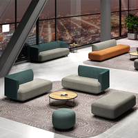 Ensemble de canapés de bureau au design moderne pour salon et salle d'attente, mobilier de qualité commerciale, canapé de bureau pour espaces publics