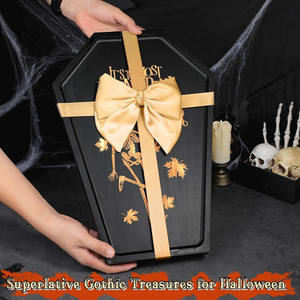 Ataúd divertido <span class=keywords><strong>Ouija</strong></span> Queso Aperitivos Tablero Halloween Alto Goth Platos para servir Acacia Madera Ataúd Tabla de cortar - Product Image 5