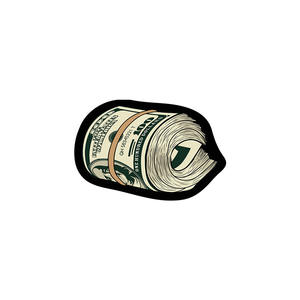 Alfombra de entrada con forma irregular de dólar, de fibra de poliéster, diseño moderno para interiores, resistente al desgaste, 1 unidad - Product Image 4