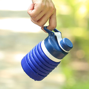 Bouteille d'eau pliable en silicone écologique pour enfants, 750 ml et 580 ml, mignonne et flexible, idéale pour le sport et les voyages - Product Image 5