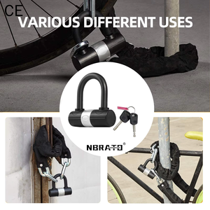 Cadenas de porte en gros d'usine, mini-cadenas en U, vente chaude, 2 clés, petit cadenas de vélo en U pour enfant - Product Image 4