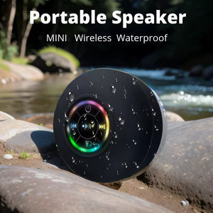 Portable IPX4 étanche pour V5.0 sans fil Subwoofer haut-parleur RGB LED Mini USB Rechargeable ventouse support pour ordinateur - Product Image 3