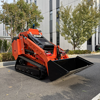 Pengiriman Gratis Mini Skid Steer Loader EPA Euro 5 CE Hydraulic Compact Track Loader untuk Pertanian dan Konstruksi