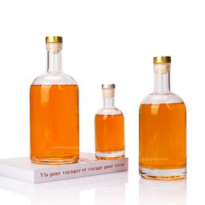 Bouteilles en verre carrées de 750ml du fabricant avec couvercles en liège vides tailles de 500ml <span class=keywords><strong>700ml</strong></span> 1000ml pour alcools de <span class=keywords><strong>gin</strong></span> whisky rhum vodka - Product Image 6