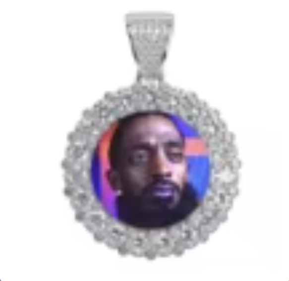 Cerchio di diamanti grandi-Argento