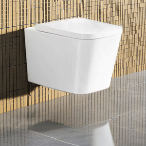 Australia marca de agua moderna de una pieza de porcelana Wc montaje en pared Hotel inodoro en <span class=keywords><strong>cisterna</strong></span> de pared - Product Image 4