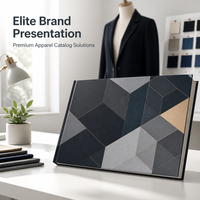 Service d'impression haut de gamme, brochure personnalisée pour lookbook de mode, catalogue de vêtements pour hommes