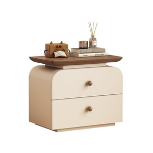 Table de chevet moderne <span class=keywords><strong>en</strong></span> bois écologique avec 2/3 tiroirs - Meuble de <span class=keywords><strong>chambre</strong></span> intelligent, durable et réglable pour hôtels - Product Image 5