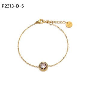 สร้อยข้อมือคริสตัล Amy Amy เงินแท้ 925 ชุบโรเดียม ประดับเพชรแบบ Bezel Setting สำหรับผู้หญิง สวมใส่ได้ทุกวัน - Product Image 3