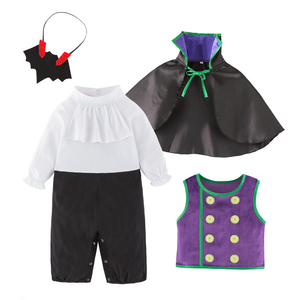 Costume de vampire bébé chauve-souris violet et noir avec cape pour Halloween et Purim, tailles 6M, 12M, 24M - Product Image 6