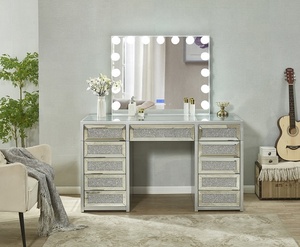 green emerald velvet dress Amazon.com: Mirrored Vanity Table Set with Cushioned Stool, Square Dressing  Table Mirrored Makeup Desk with 2 Drawers /Crystal Knobs, PU Leather Dresser  Stool for Women Girls, Silver Bedroom Furniture : Home & main image 1