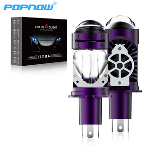 Faro Bi-Proiettore con Doppia Mini Lente Proiettore Bi-Led H4 12V 100W Lampadina Led H4 Fari a Led per Auto - Product Image 5