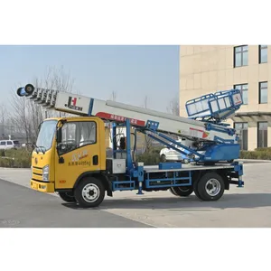 45m Construction Lift Truck Load 100-300 Kg Ladder Platform Hoist Ladder Lift Truck For High Altitude Operation