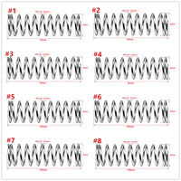 Ressort de compression personnalisable en acier inoxydable de 0.3mm Ressort hélicoïdal automobile robuste Ressorts mécaniques en métal