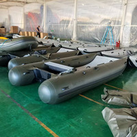 Catamaran gonflable à grande vitesse en PVC Bateaux de pêche gonflables utilisés