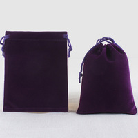Pochette de luxe en velours avec cordon de serrage pour bijoux, écouteurs, chargeur de batterie externe, sac de rangement pour téléphone portable en gros