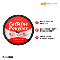 Prix usine OEM ODM Sachets énergétiques à la caféine 100mg Saveurs menthe et fruits Sachets nootropiques naturels pour une énergie libre Personnalisables
