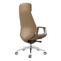 Chaise de Direction en Cuir Nouvelle Tendance, Vente Directe Usine, Réglable sur Plusieurs Niveaux, Siège Présidentiel et de Direction, Idéale pour Bureau/Salle d'Étude