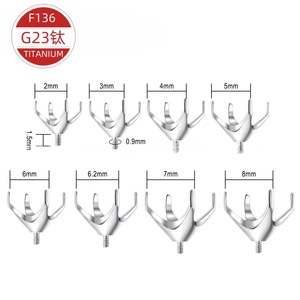 Boucles d'oreilles en alliage de titane F136, titane G23, sertissage zircon à vis, pour accessoires de bijoux DIY, bijoux de piercing unisexe - Product Image 2