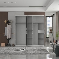 Prix de gros haute brillance très grande taille placard de rangement chambre à coucher complète mobilier d'usine personnalisé en bois maison grande chambre à coucher ensemble