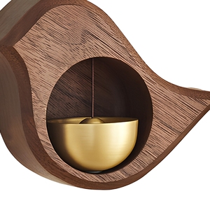 Lonceng Kayu Magnetik untuk Pintu Rumah dengan Lonceng Tembaga, Dipoles, Dapat Digunakan Kembali, Dekorasi Kustom, Hadiah Natal - Product Image 4