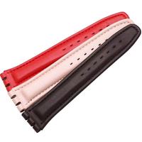 Correas de Reloj de Cuero Lisas a Precio de Fábrica, Elegantes y Cómodas, Correas de Repuesto Unisex para Relojes Swatch de 17 y 19 mm