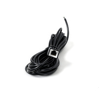 Câble Ethernet industriel blindé noir 8 conducteurs avec prise industrielle vers fil étamé nu, faisceau de câblage réseau pour équipement de surveillance CCTV