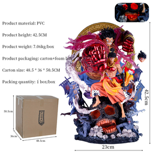 Vendita all'Ingrosso di Bambole da 43cm di Personaggi dei Cartoni Animati, Serie <span class=keywords><strong>One</strong></span> <span class=keywords><strong>Piece</strong></span> Ryuukaze Mirage Wakanokuni, Statuette Artigianali di Fudo King Luffy - Product Image 3