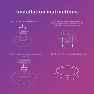 Lámpara de Techo LED Redonda Ultrafina Inteligente Minimalista con WiFi RGBCW, Control por Voz/Remoto/Aplicación para Sala de Estar - Product Image 6