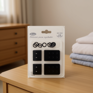 Estensore per reggiseno Ilan 2,8 cm nero con chiusura a gancio per regolazione del reggiseno - Product Image 2