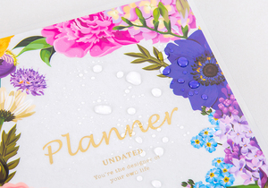 Agenda 2026-2027 B5 con Copertina Rigida in Lamina d'Oro, 13 Mesi, Design <span class=keywords><strong>a</strong></span> <span class=keywords><strong>Righe</strong></span>, Planner con Spirale - Product Image 4