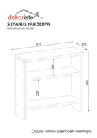 Özel Lüks Sunta Silvanus Yüksek Kaliteli Çok Fonksiyonlu İç İçe Geçen Modern Beyaz Sehpa 2 Yıl Garantili Oturma Odası