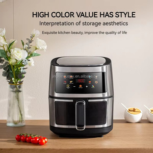 Friteuse à air numérique élégante en acier inoxydable avec une capacité de 8 L pour une utilisation moderne à la maison et à l'hôtel - Product Image 4