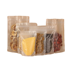 Bolsa de Papel Kraft con Base Redonda, Grado Alimenticio, PET/CPP, para Envasado de Alimentos para Bebés, Impresión por Grabado, Sellado Térmico - Product Image 5