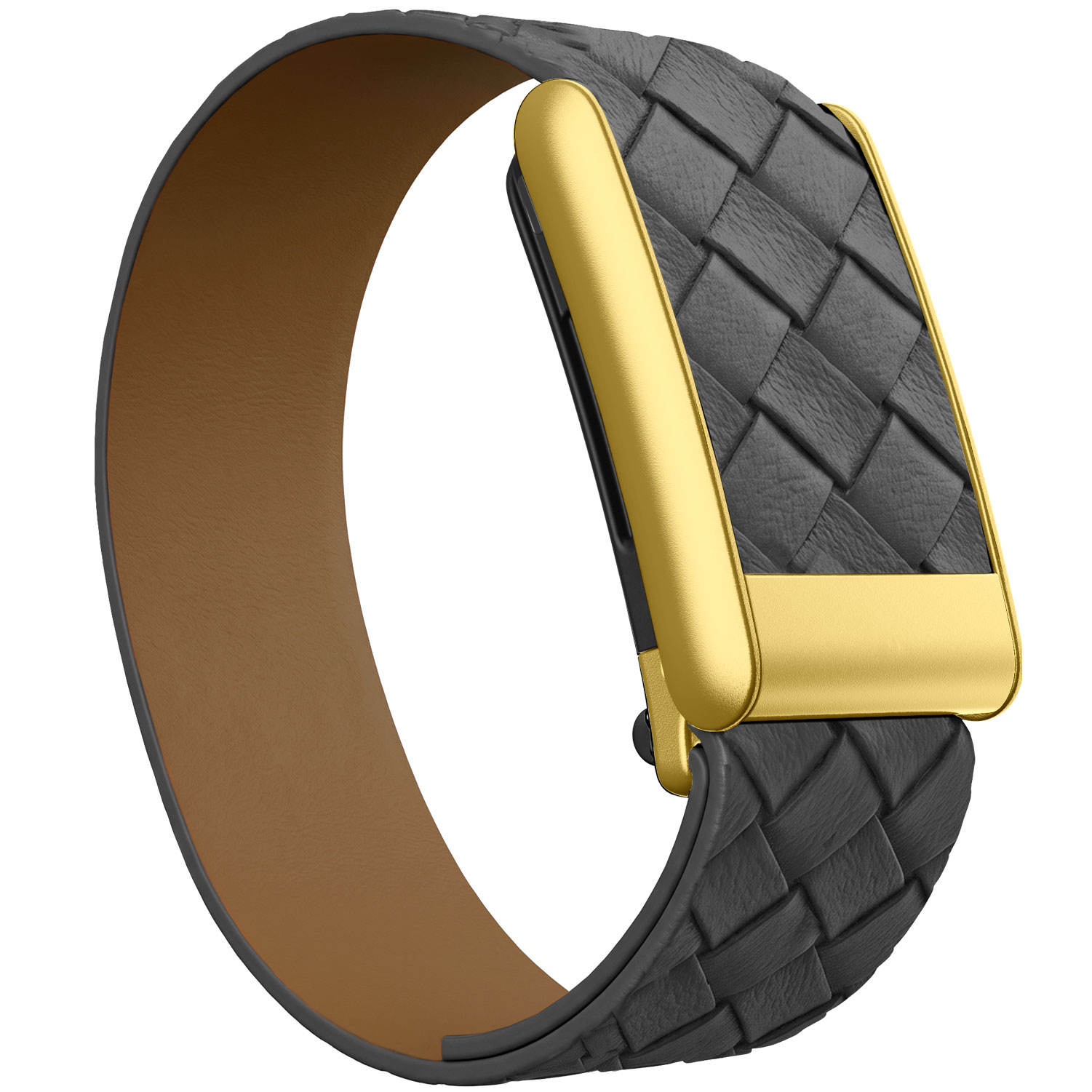 Gray with Gold Frame