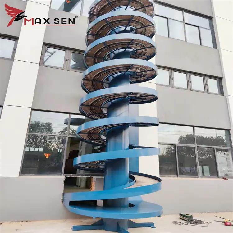 Vertical Lifting Screw Automatic Machine Spiral Conveyor for Outside Transport