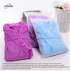 थोक लक्जरी होटल सफेद कटढेर वेवेट बाथ्रोब टेरी कपड़े स्पा गुलाब यूनिसेक्स लक्जरी होटल - Product Image 3