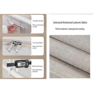 Collapsible Foldable <b>Fabric</b> <b>Storage</b> <b>Box</b> Home <b>Storage</b> Large Capacity Waterproof Space Saving Clothes Jewelry <b>Storage</b> Bag Wardrobe - Product Image 3