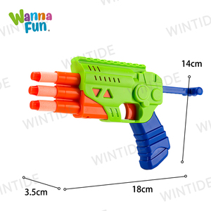 Pistolet lanceur de balles souples multi-barils WANNA FUN, 3 fléchettes en mousse incluses, jouet de pistolet à balles souples pour enfants, sûr pour les jeux en plein air - Product Image 6